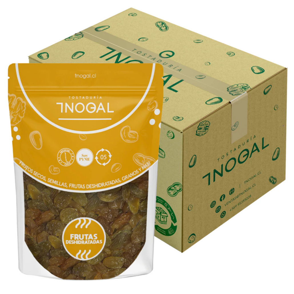 Caja 6 unidades pasas rubias