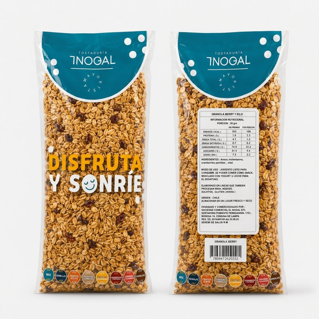 CM Granola Cranberries | 4 Unidades de 1 Kilo