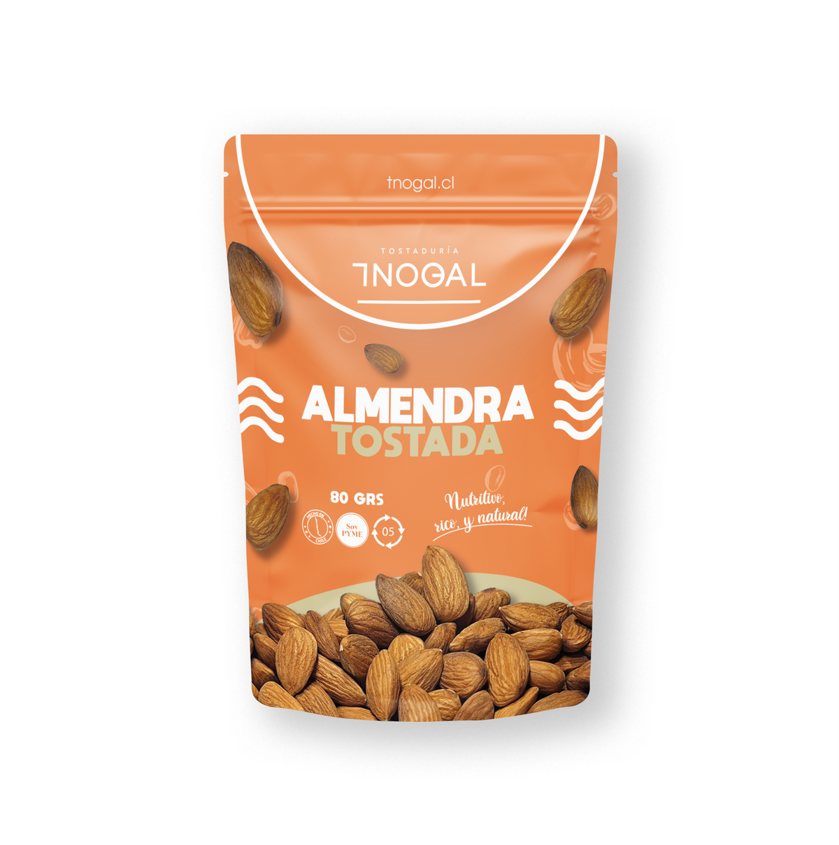 Box 40 unidades Almendra Tostada sin sal 80g | Pack Mayorista Premium