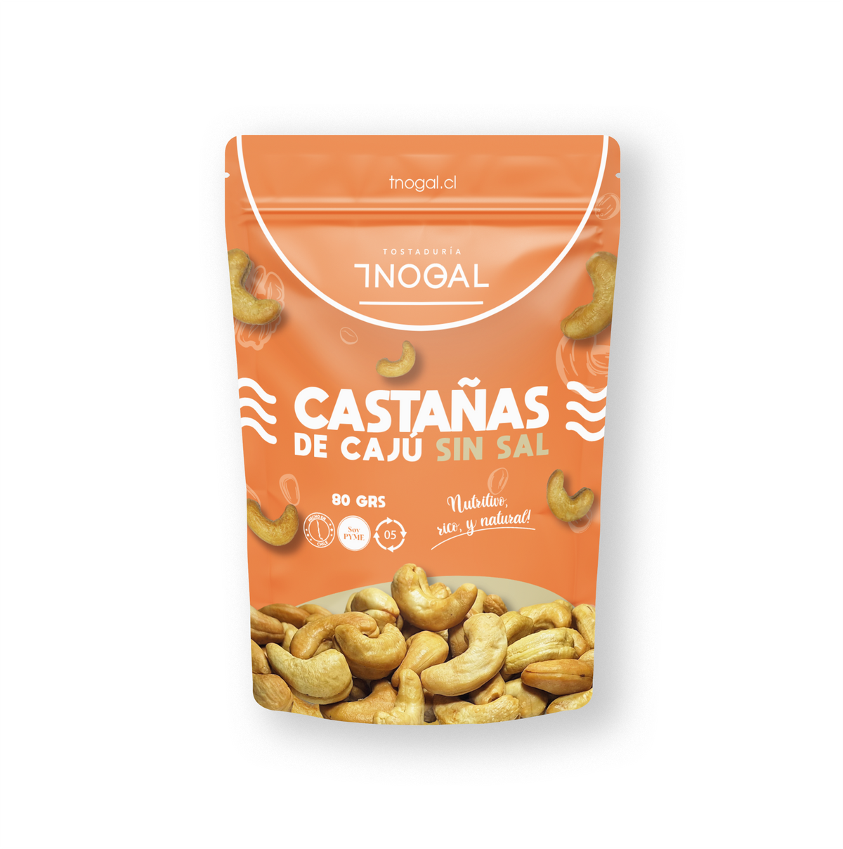 Box 40 unidades castaña cajú sin sal 80 grs