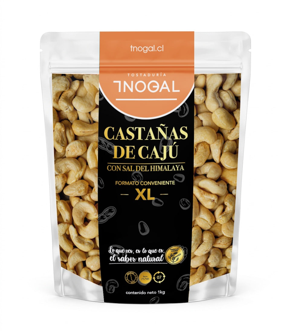 Castañas de Cajú XL con Sal del Himalaya - 1 Kg