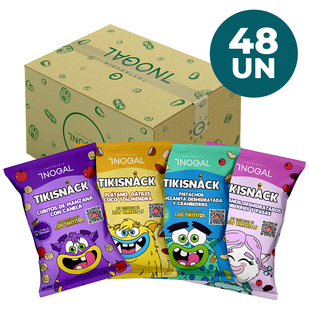 Box Tikisnack 48 unidades (12 de cada uno)